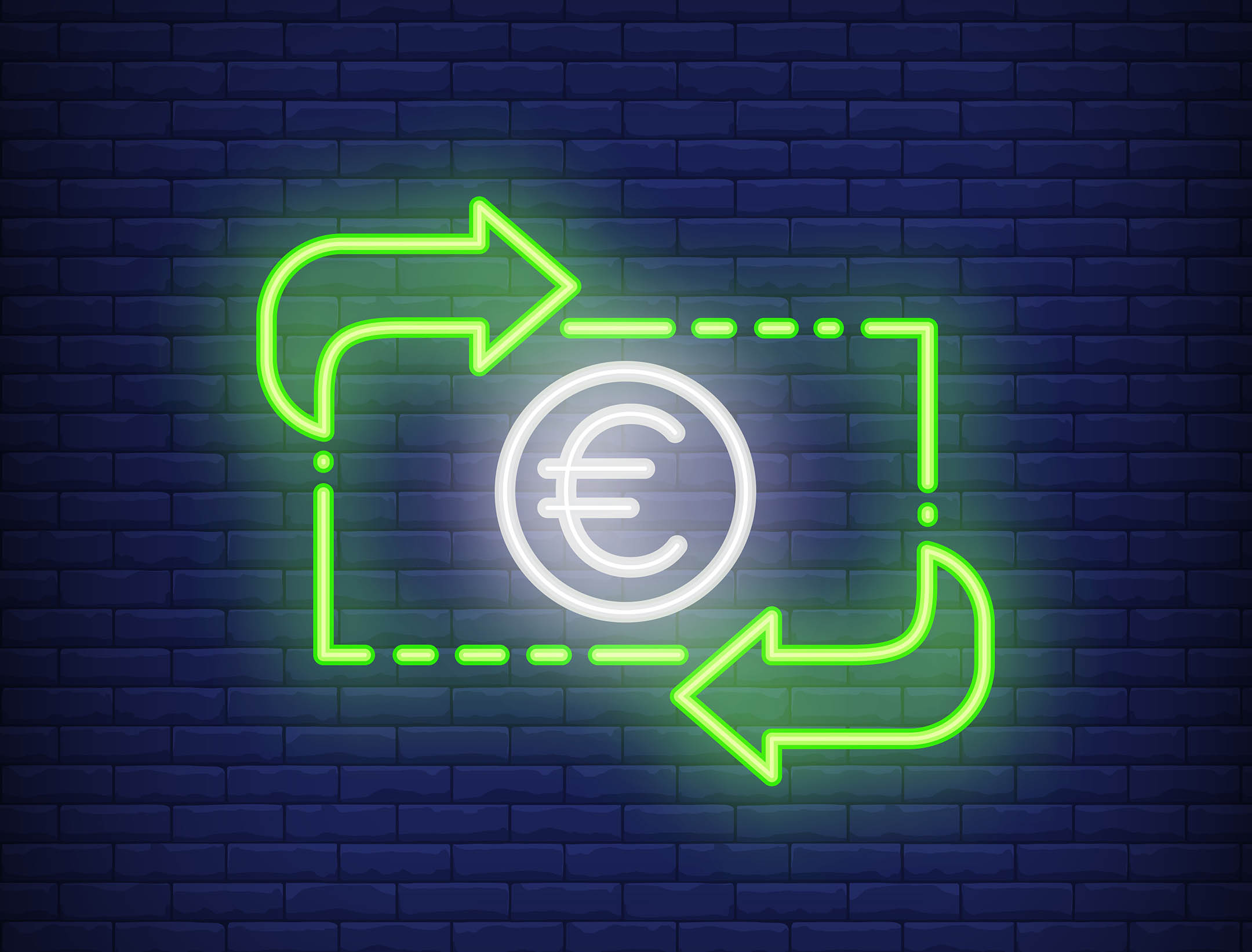 Euro exchange rate.